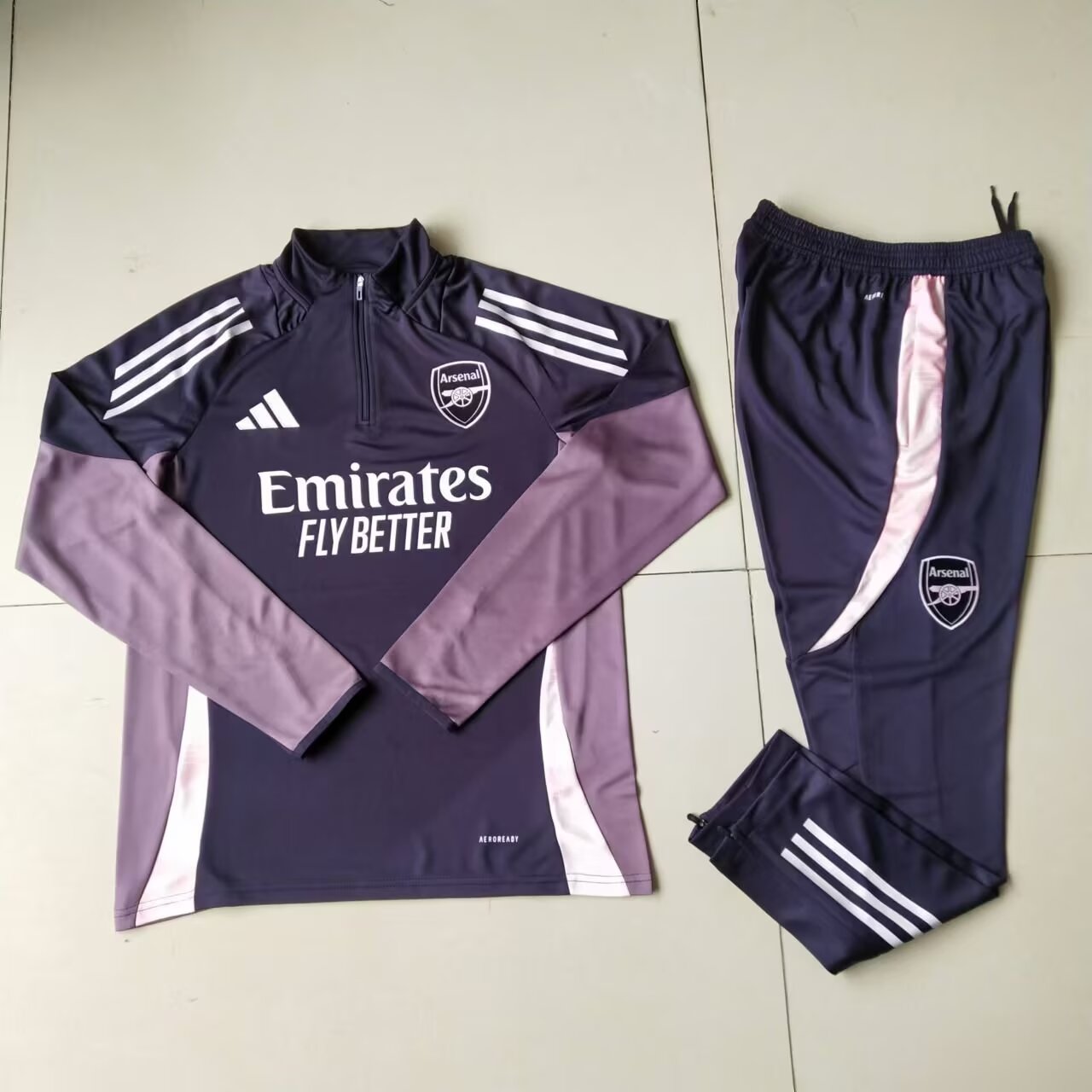 AAA Quality Arsenal 24/25 Tracksuit - Dark Purple